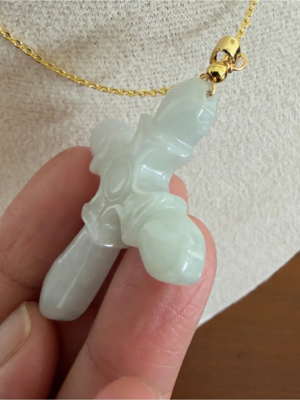 Certified Grade A Burma Jade Cross Pendant
